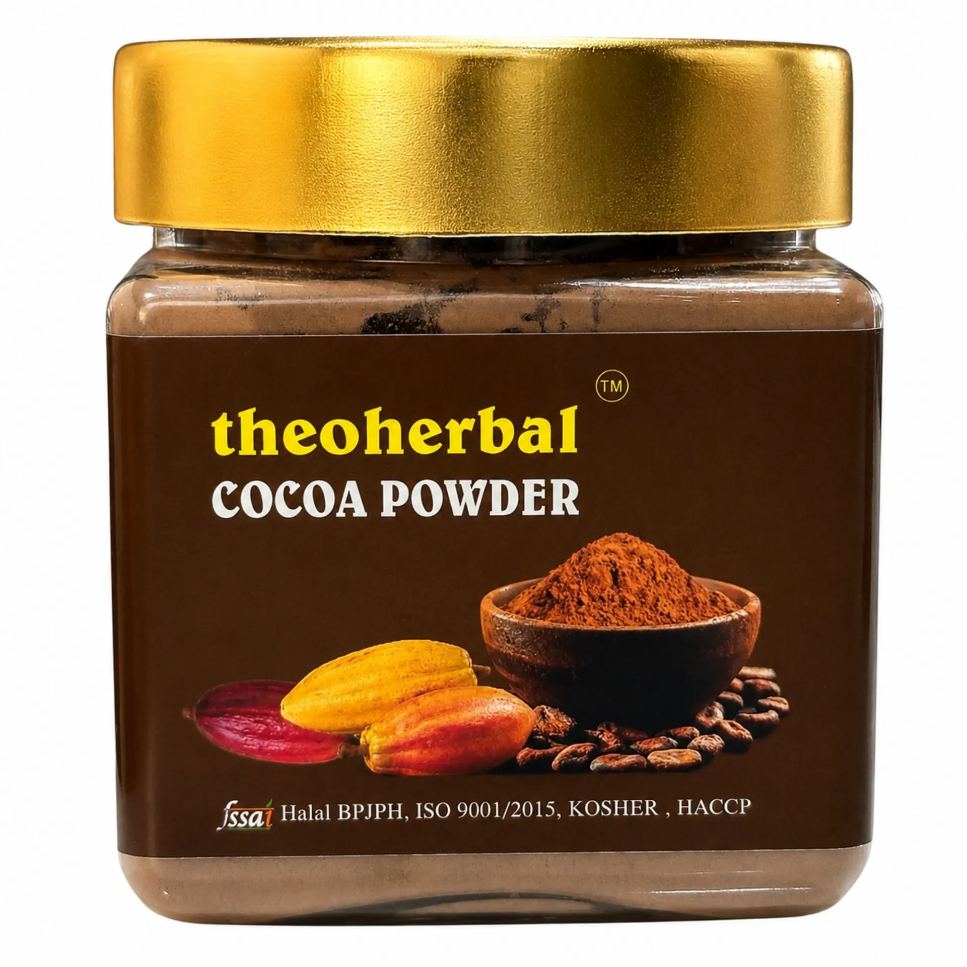Theoherbal Signature Unsweetened Cocoa Powder – Gold Lid Edition (150g)