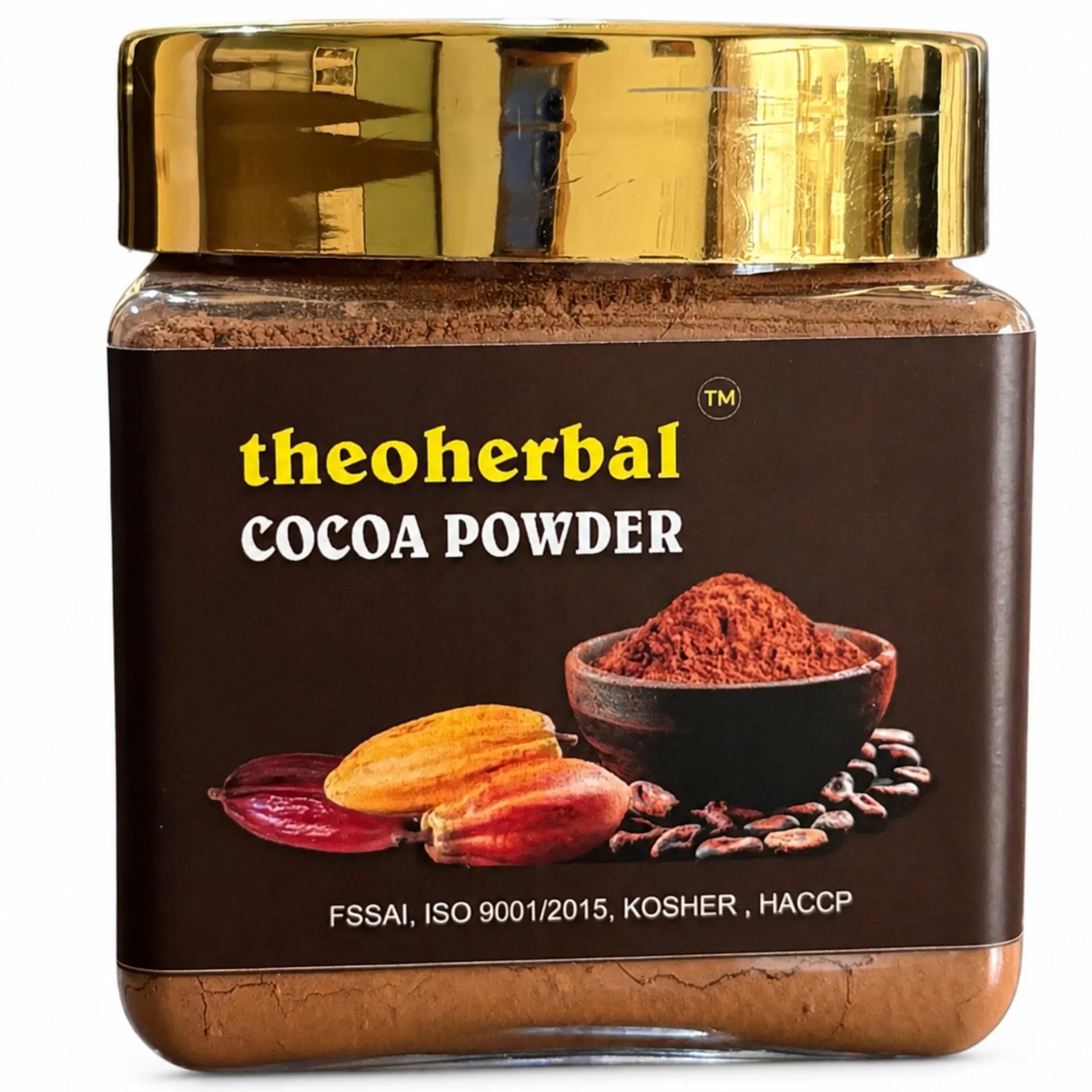 Theoherbal Signature Unsweetened Cocoa Powder – Gold Lid Edition (150g)